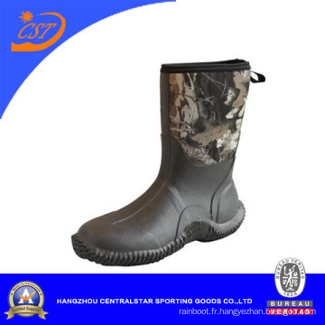 Bottes populaires en caoutchouc camouflage en néoprène (80406)